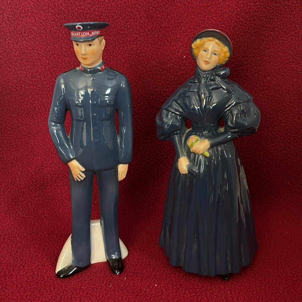 Goebel Salvation Army Lassie and male Officer Soldier “retired”